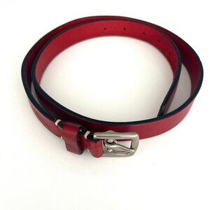 Vintage Coach 90s Red Leather Belt Women's Medium